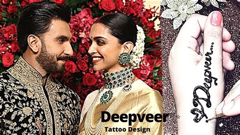 Deepveer Tattoo Design Deepika Ranveer Deepveer Deepika Padukone Ranveer Singh Name