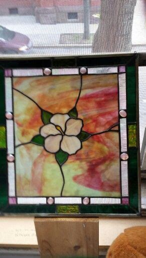 Stained Glass Hibiscus Panel By Anita Troisi Mosaico Vetrate