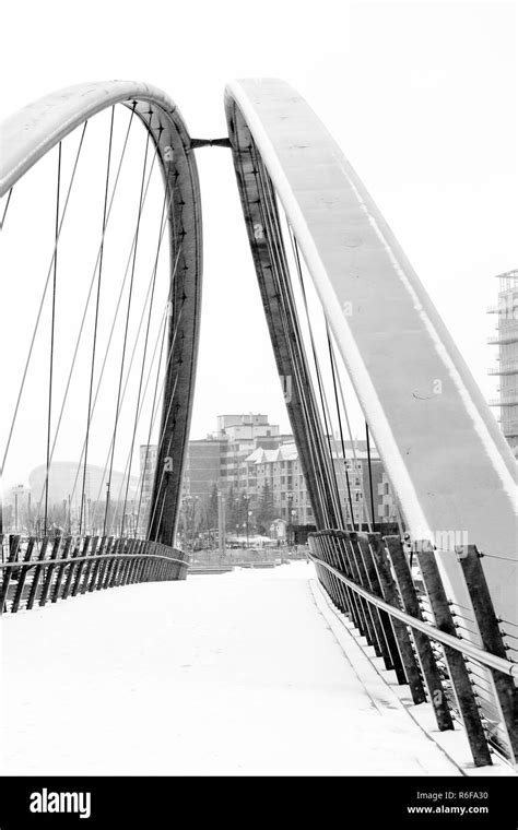 Winter Scenes From Downtown Calgary Stock Photo Alamy