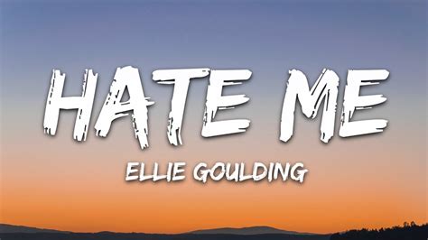 Hate Me Chart Backing Track Originally Performed By Ellie Goulding