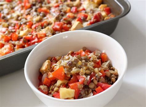 Use green lentils, red lentils, brown lentils or a lentil soup mix. Red Pepper and Lentil Bake | Lentil recipes, Stuffed ...