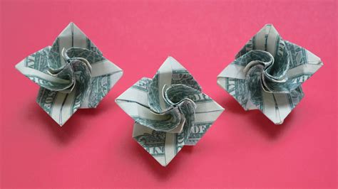 My Money Roses Easy Dollar Origami Out Of 2 Bills Graduation
