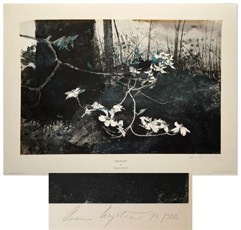 Lot Detail Andrew Wyeth Signed Limited Edition Collotype Of Dogwood