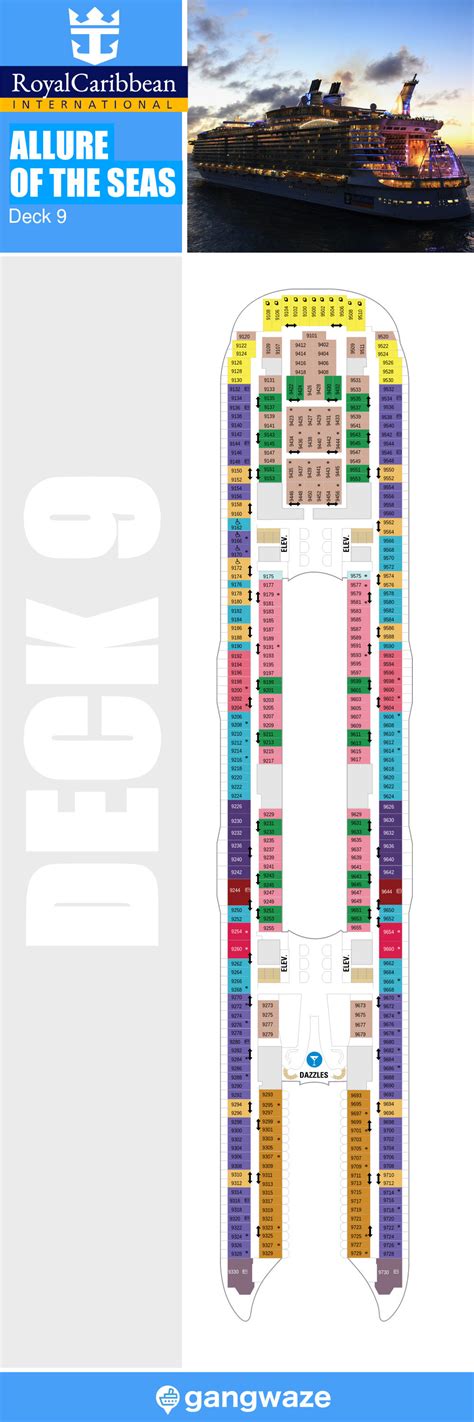 Allure Of The Seas Deck 9 Activities And Deck Plan Layout