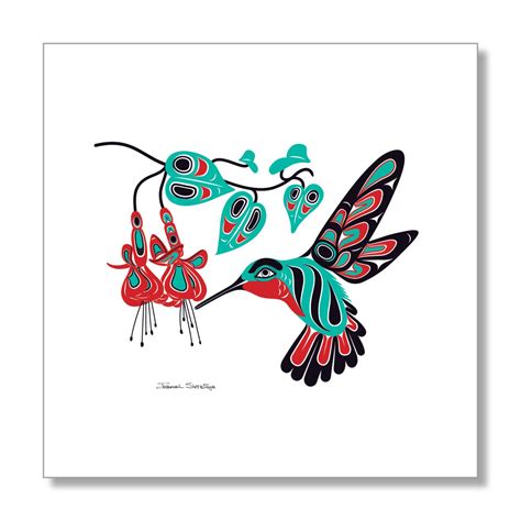 Hummingbird And Fuchsia Limited Edition Giclée Art Print Framed
