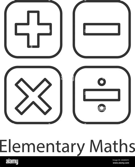 Maths Symbols Concept Black And White Stock Photos And Images Alamy