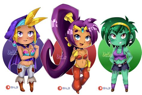 Kiraki Illust Sky Shantae And Rottytops Shantae