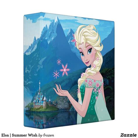 Elsa Summer Wish 3 Ring Binder Zazzle Baby Jesus Pictures Frozen