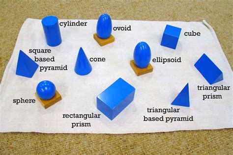 Geometric Solids Montessori Album Montessori Math Activities