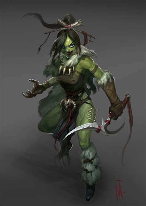 Character Art Female Orc Dungeons And Dragons Characters