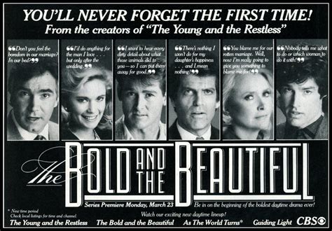 See How The Bold And The Beautiful Soap Opera Debuted In 1987 Click