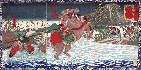 Yoshitoshi A Record Of The Advancement Of Toyotomi Hideyoshi