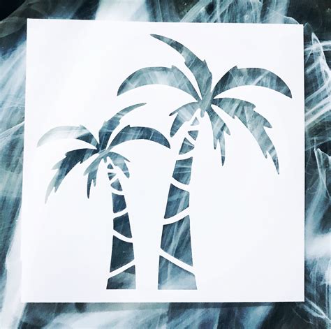 Palm Tree Stencil Mylar Assorted Sizes Craft Stencil For Etsy Uk