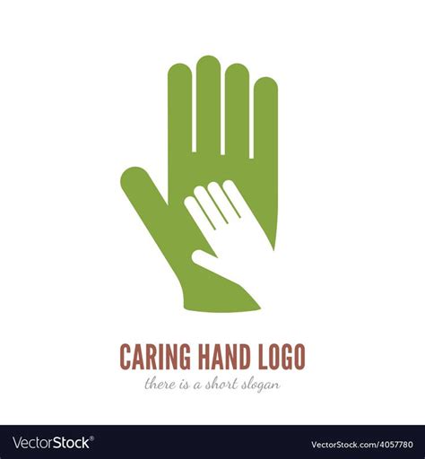 Caring hand logo Royalty Free Vector Image - VectorStock , #Sponsored, #logo, #Royalty, #Caring ...