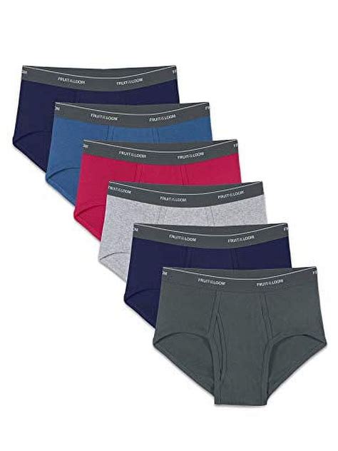 Fit For Me Womens Plus Size Cotton Stretch Brief Underwear 6 Pack