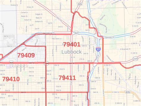Lubbock Zip Code Map Texas