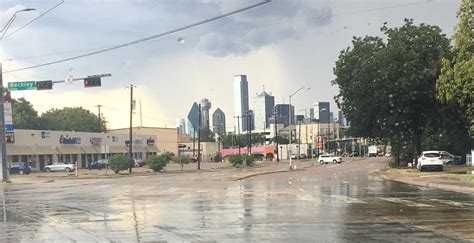 View Of Downtown From Oak Cliff This Morning Rdallas