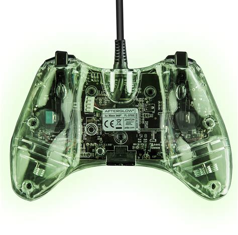 Best Buy Pdp Afterglow Ax1 Controller For Xbox 360 Blue Pl 3602