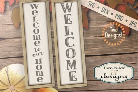 Welcome SVG Bundle - Vertical By Ewe-N-Me Designs | TheHungryJPEG.com