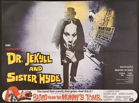double ad dr jekyll and sister hyde released april 1972 starring ralph bates martine beswick