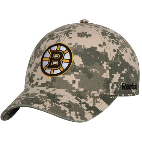 Reebok Boston Bruins Camo Digital Slouch Adjustable Hat