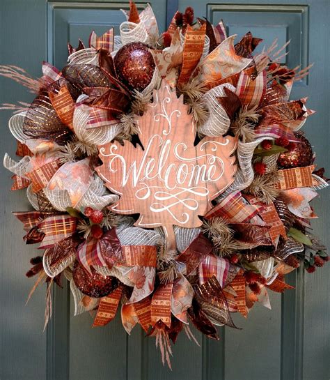 See more ideas about fall deco, fall deco mesh, fall wreaths. Fall Wreath Burlap Wreath Deco Mesh Wreath Autumn Wreath ...