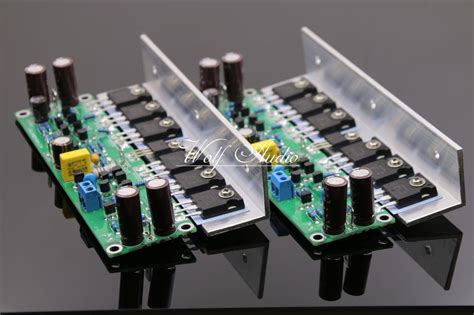 Assembled L Stereo Mosfet Power Amplifier Board With Angle Aluminum