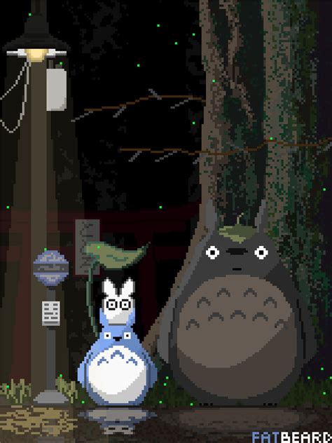 Totoro Pixel Art By Fatbeard91 On Deviantart