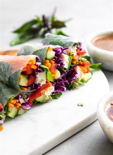 M Ly H Tv Ge Sav Vegetarian Summer Rolls With Peanut Sauce Ford T S