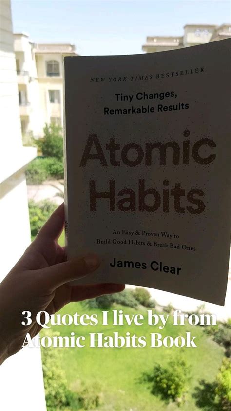Quotes To Live By From Atomic Habits Book Meaningful Quotes Habit