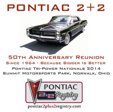 50th Birthday Celebration For The Pontiac 22 Since 1964 Pontiac