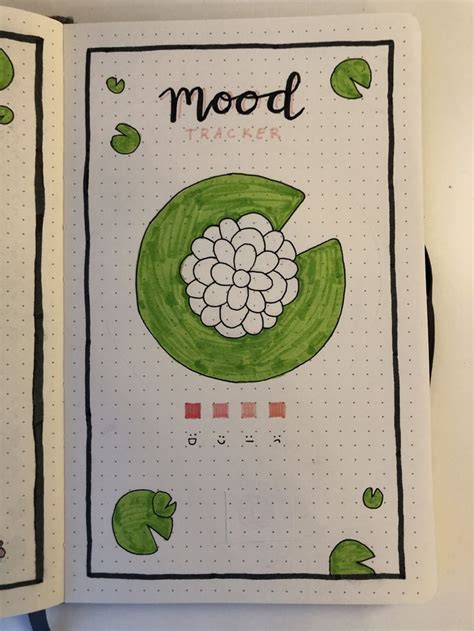 Lily Pad Bullet Journal Mood Tracker