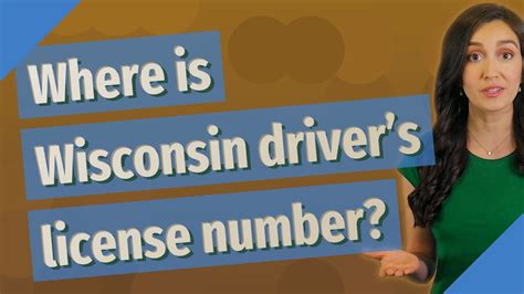 Where Is Wisconsin Driver S License Number Youtube