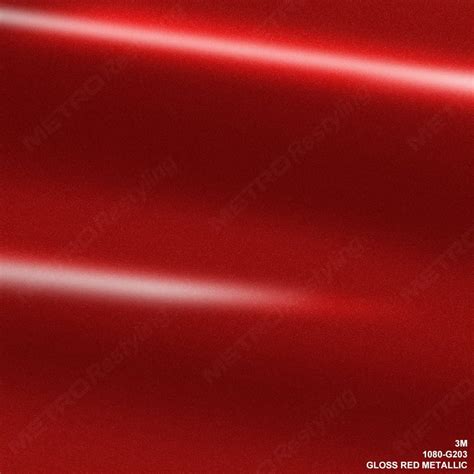 3m 1080 G203 Gloss Red Metallic 5ft X 15ft 75 Sqft Car