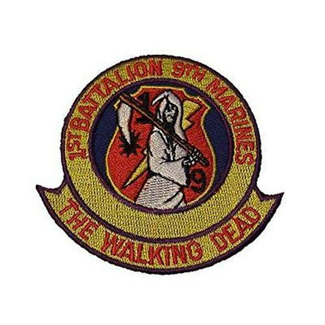 Usmc 1st First Bn Battalion 9th Nineth Marines The Walking Dead Patch