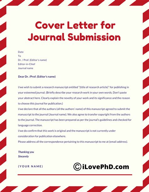 How To Write An Effective Cover Letter For Journal Submission Example