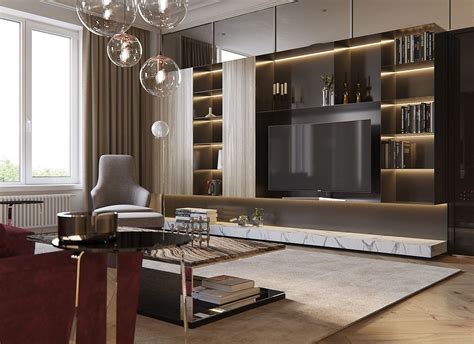 Bflr By Sergey Makhno Architects On Behance Tv Room Decor Luxury