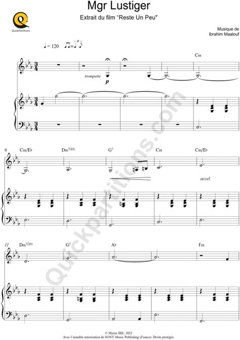 Mgr Lustiger Piano And Solo Instrument Sheet Music From Ibrahim Maalouf