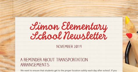 Simon Elementary School Newsletter Smore Newsletters For Education