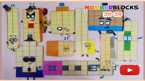 Numberblocks 20 To 29 Official Images With Numberblocks Toys 21 22