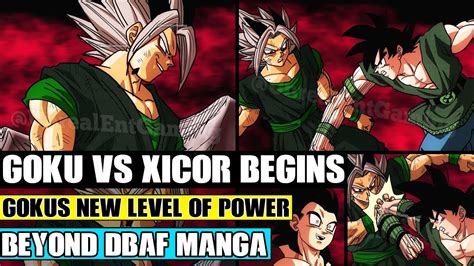 Beyond Dragon Ball Af Goku Vs Xicor Begins Gokus New Level Of Power