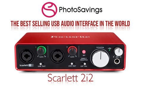 Focusrite Scarlett 2i2 2nd Gen Usb Audio Interface W