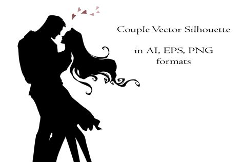 Couple Vector Silhouette Custom Designed Illustrations Creative Market