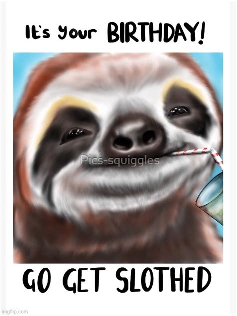 Image Tagged In Sloth Birthday Imgflip