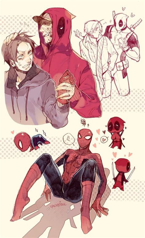 Pin Su Spiderman X Deadpool