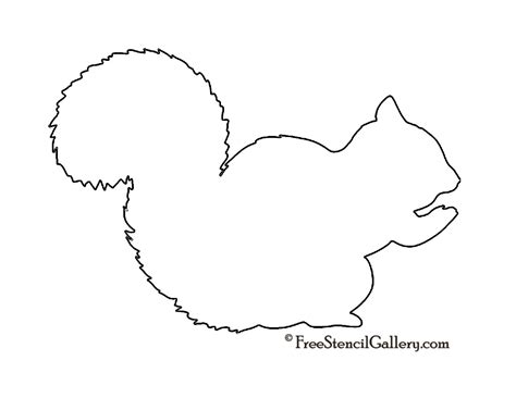 Squirrel Silhouette Stencil Free Stencil Gallery