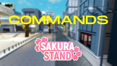 Commands Roblox Sakura Stand Youtube