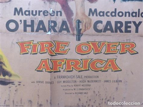 Director richard sale's 1954 film also stars macdonald carey and binnie barnes. fire over africa movie poster,one sheet,1954,co - Comprar ...