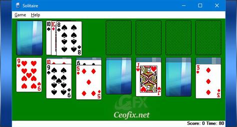 Play Classic Windows Xp Solitaire In Windows 10 Solitaire Games