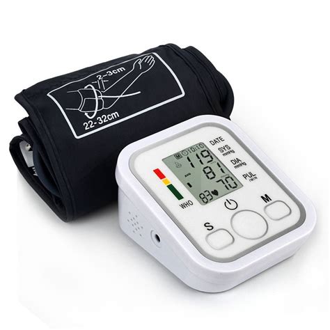 Automatic Upper Arm Blood Pressure Cuff Monitor Pulse Rate Machine